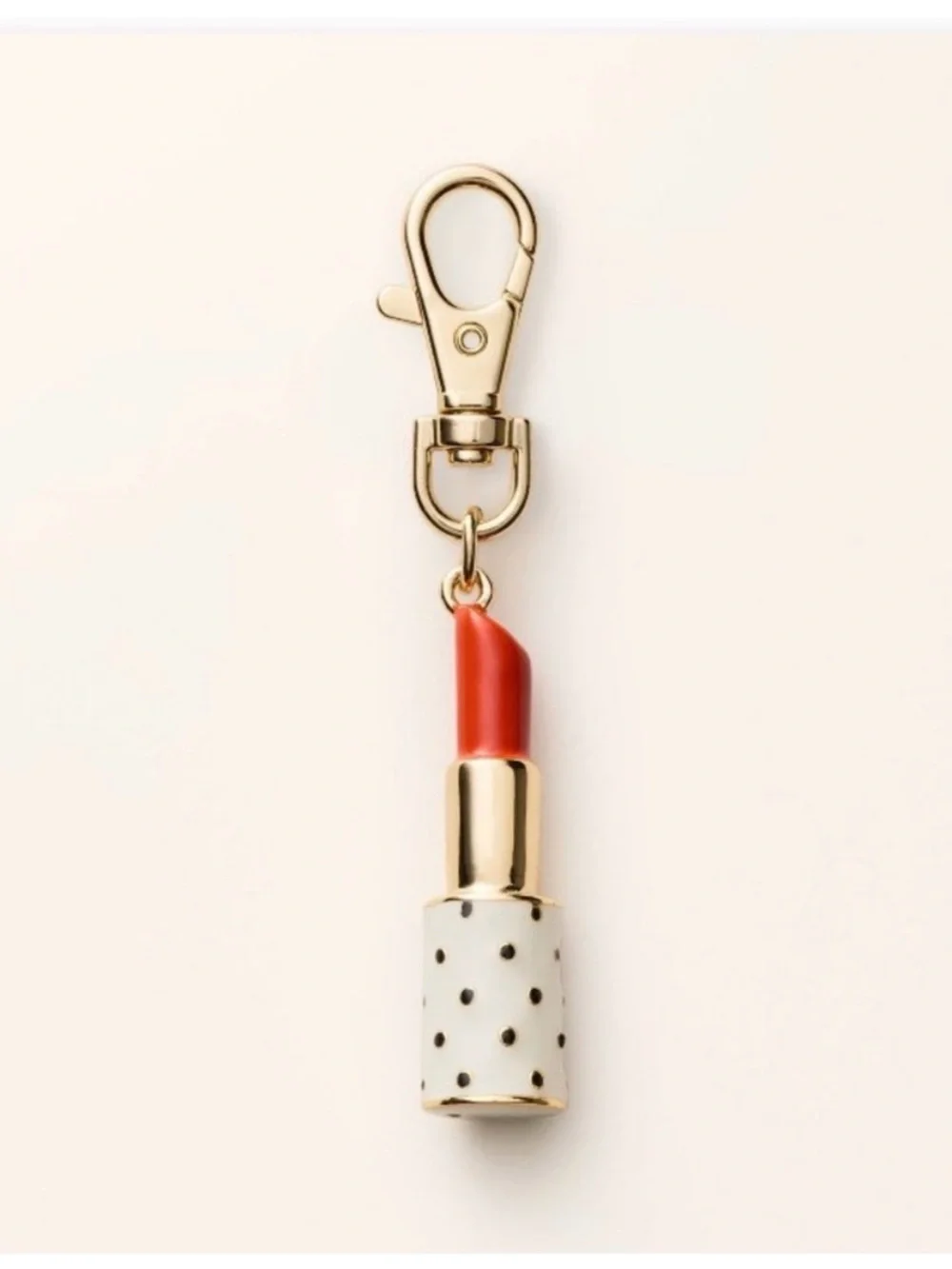 kate spade x target Gold Lipstick Charm